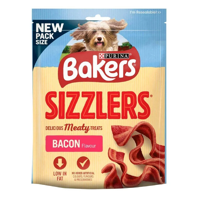 Bakers Sizzlers Bacon Dog Treats 90g