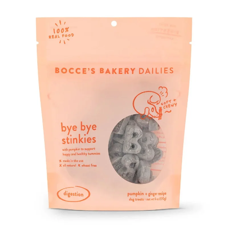 Bocce's Bakery Dailies Bye Bye Stinkies 6oz Soft & Chewy Dog Tre