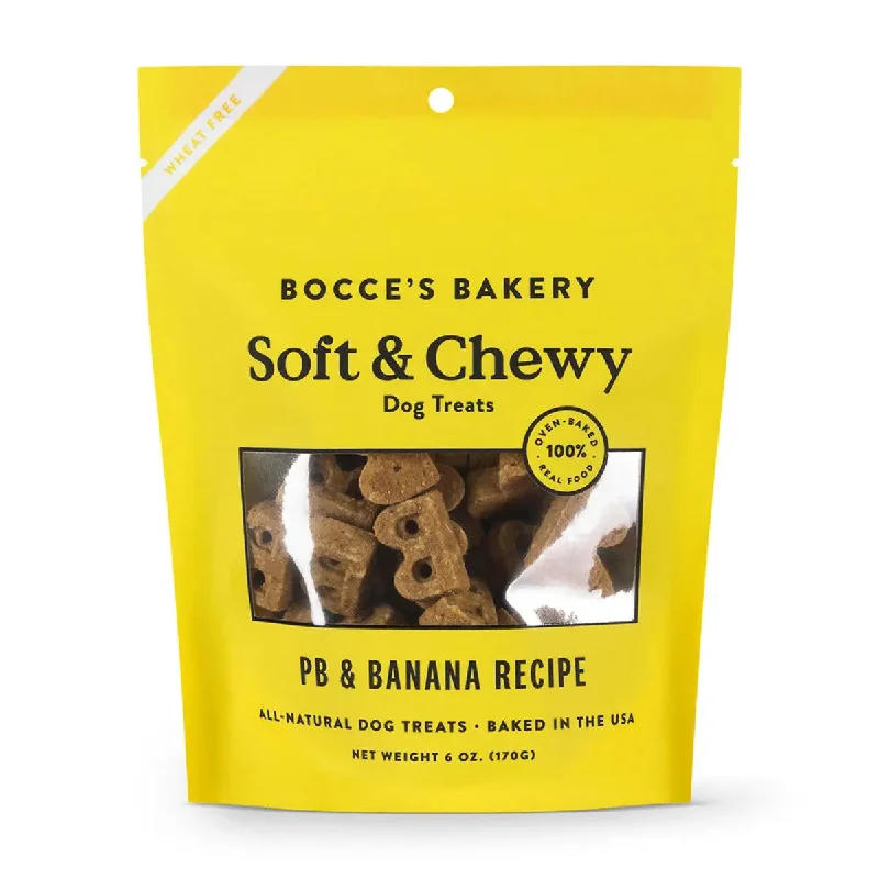 Bocce's Bakery Peanut Butter & Banana 6oz Soft & Chewy Dog Treats