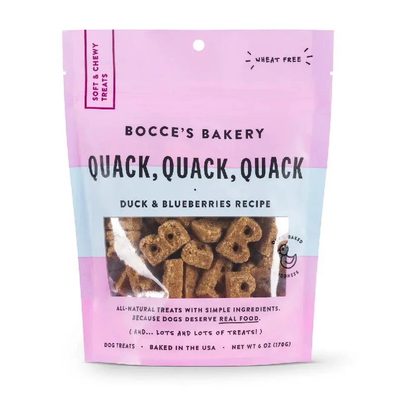 Bocce's Bakery Quack Quack Quack 6oz Soft & Chewy Dog Treats