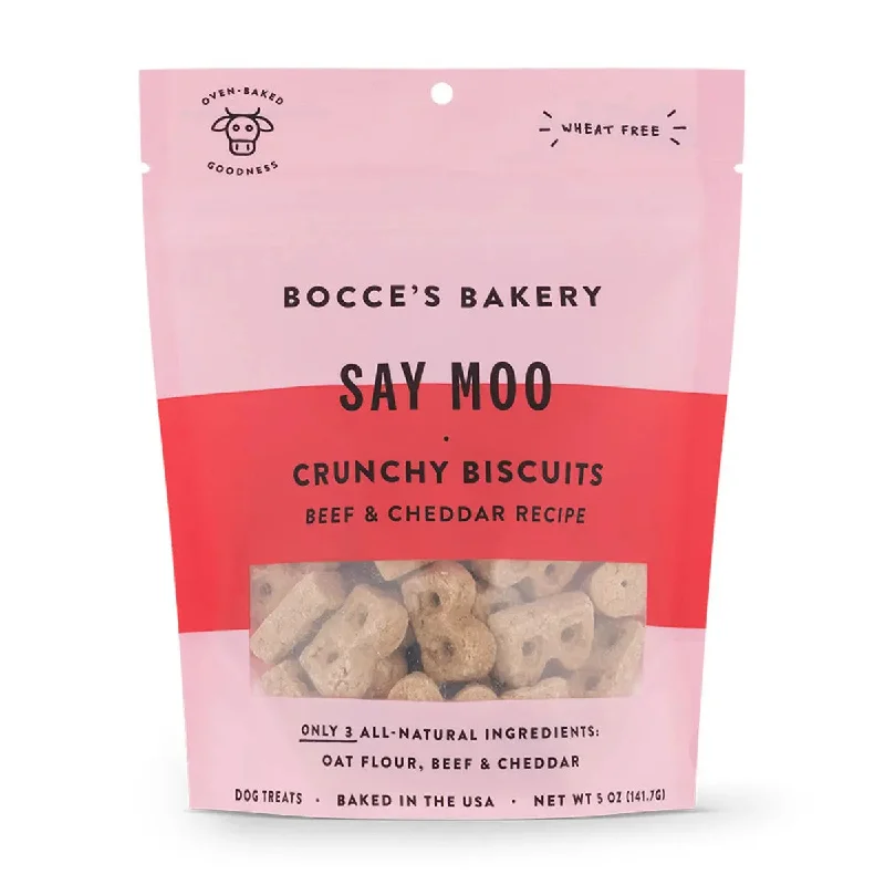 Bocce's Bakery Say MOOOO 5oz Biscuit Bags Dog Treats