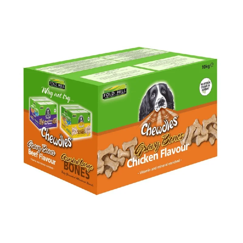 Chewdles Chicken Gravy Bones Dog Treats 10kg