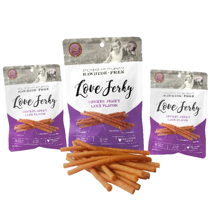 Rena's Recipe Love Jerky Chicken Jerky ( Lamb Flavor )(3 packs)