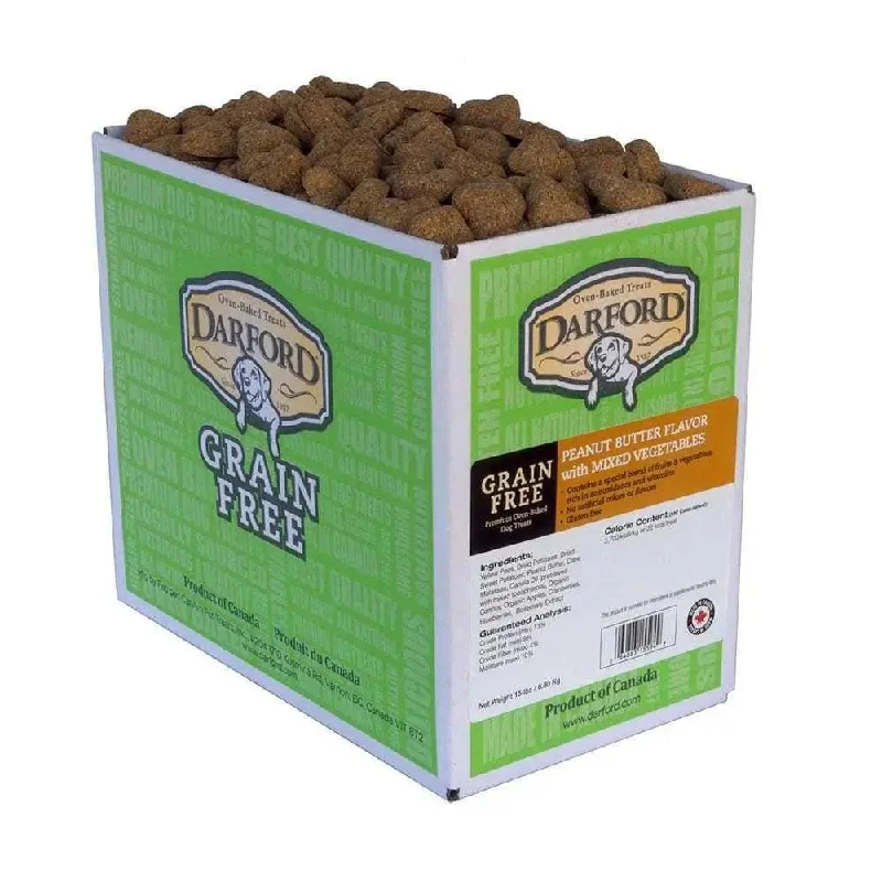 Darford® Grain Free Peanut Butter Flavor with Mixed Vegetables Dog Treats 15 Lbs