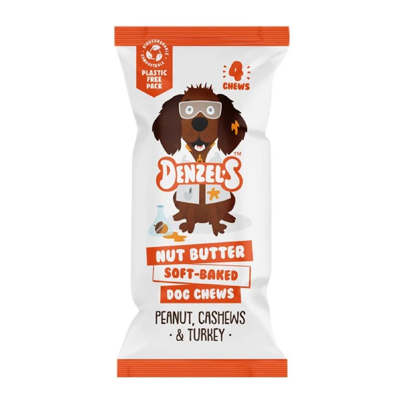 Denzel's Nut Butter Soft Chews For Dogs - 4 Pack 75g