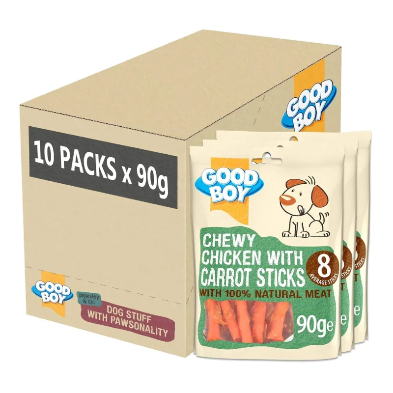 Good Boy Chicken Carrot Sticks Dog Treats 10 x 90g