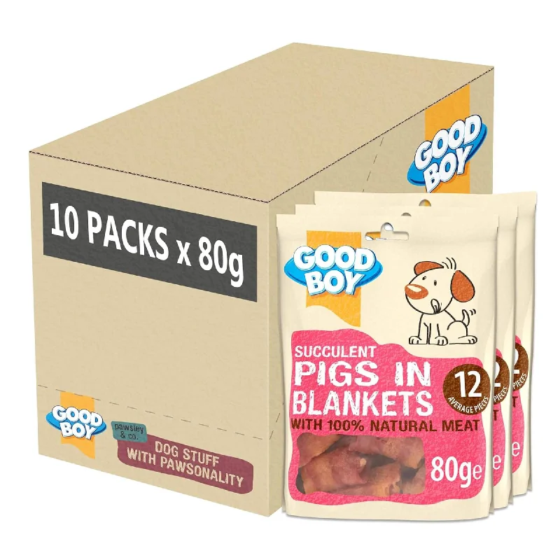 Good Boy Succulent Pigs In Blankets Dog Treats 10 x 80g