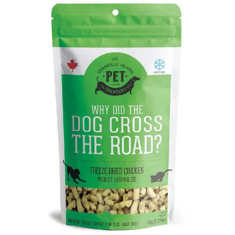 Granville Why Did the Dog Cross the Road? Freeze Dried Chicken Dog Treat