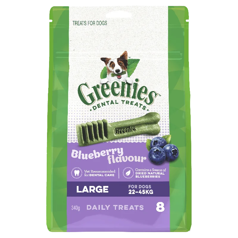 Greenies Dog Blueberry Dental Health Treats for Large Dogs 340g