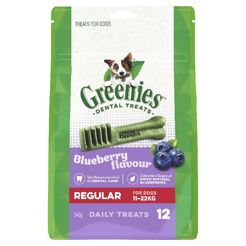 Greenies Dog Blueberry Dental Health Treats for Regular Dogs 340g