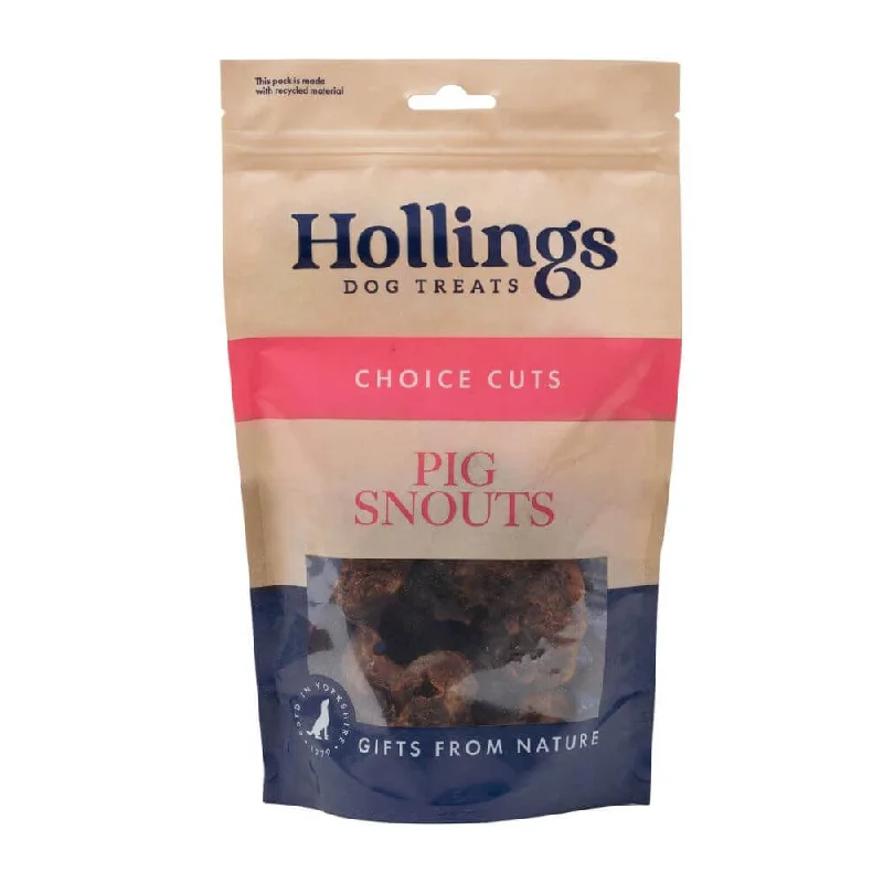 Hollings 100% Natural Pig Snouts 8 x 120g