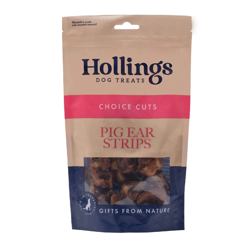 Hollings Pig Ear Strips Natural Dog Treats 6 x 500g Packs