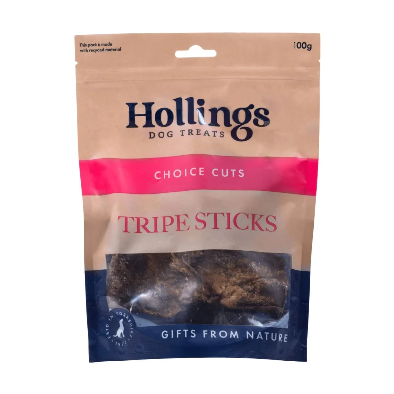 Hollings Tripe Sticks Natural Dog Treats 5 x 500g Packs