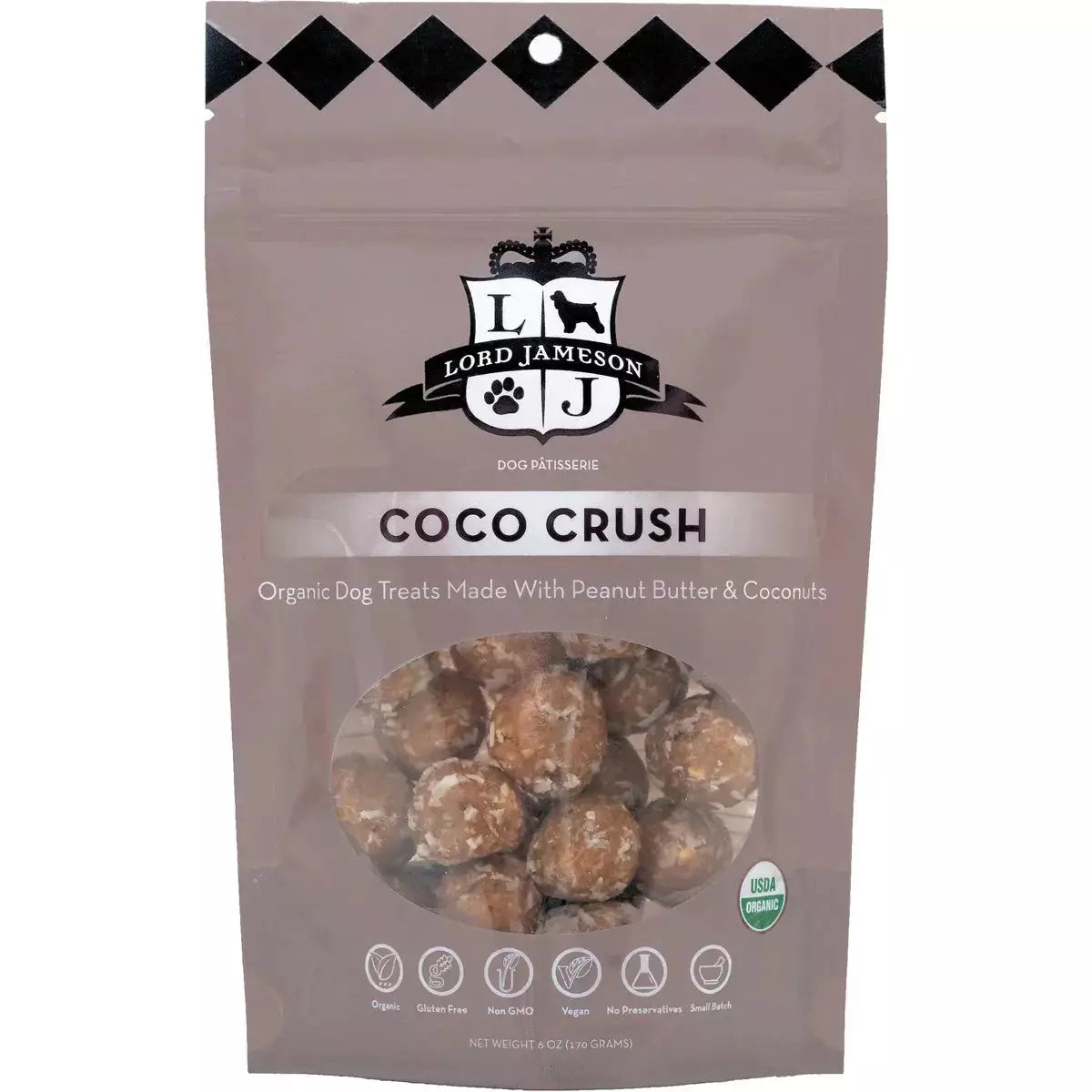 Lord Jameson Coco Crush Organic Dog Treats 6oz