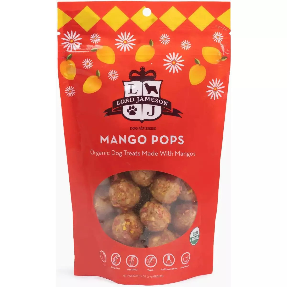 Lord Jameson Mango Pops Organic Dog Treats