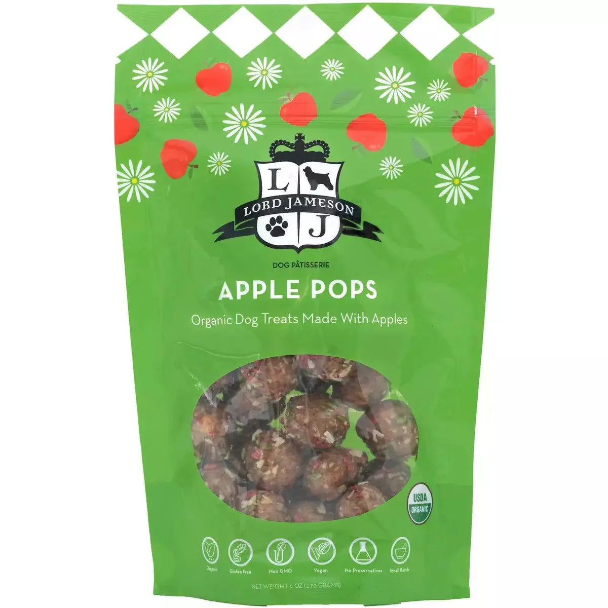 Lord Jameson Organic Apple Dog Treats 6oz