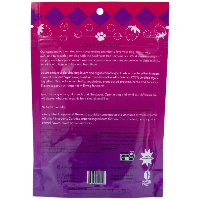 Lord Jameson Very Berry Organic Dog Treats 3oz