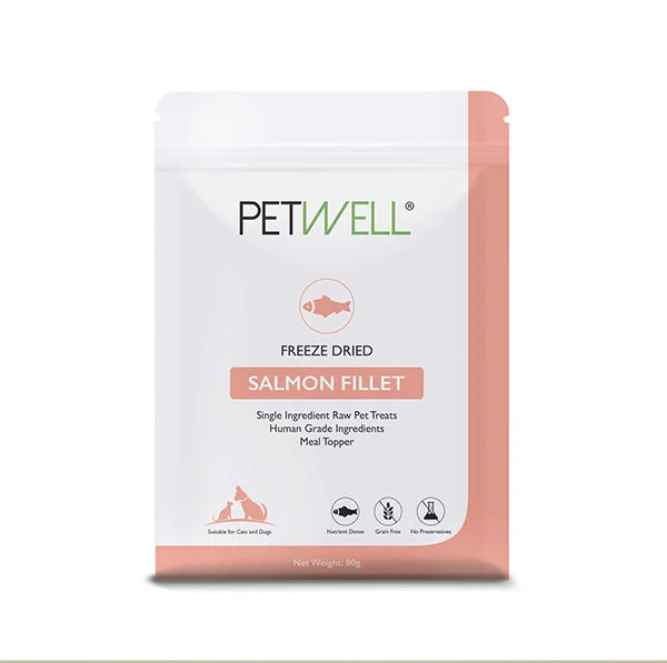 Petwell Dog and Cat Treats Freeze Dried Salmon Fillet 100g