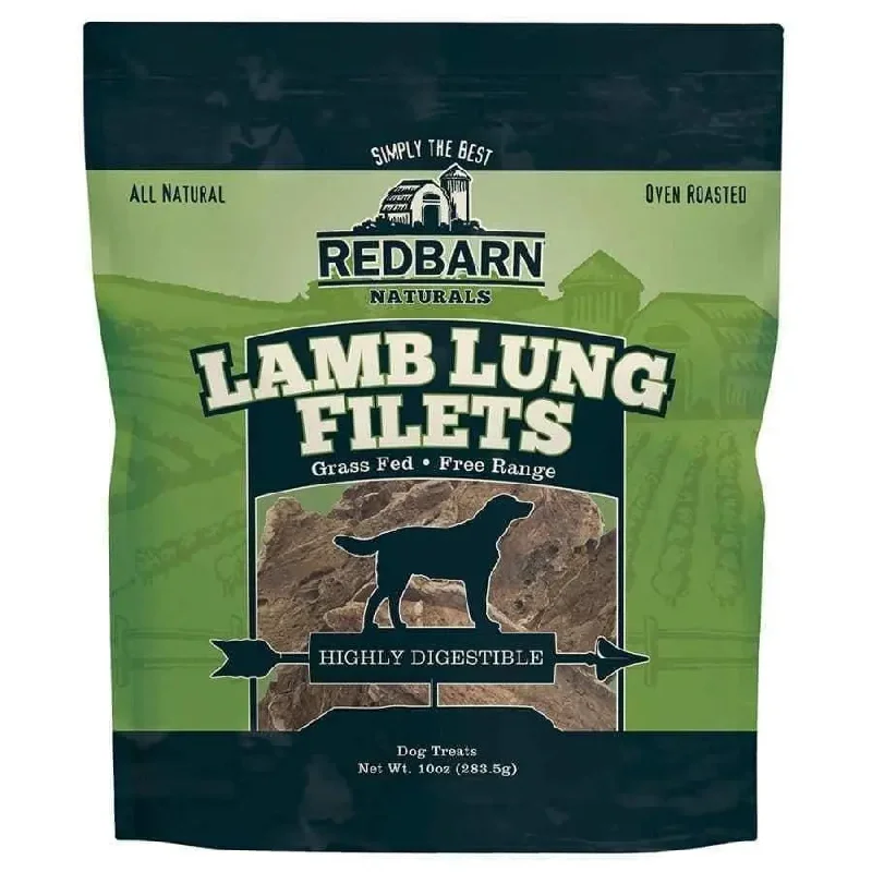 Redbarn Pet Products Lamb Lung Filets Dog Treat 10 oz