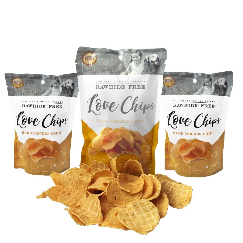 Rena's Recipe Love Chips Dog Treats ( 2.1 oz )(3 packs)