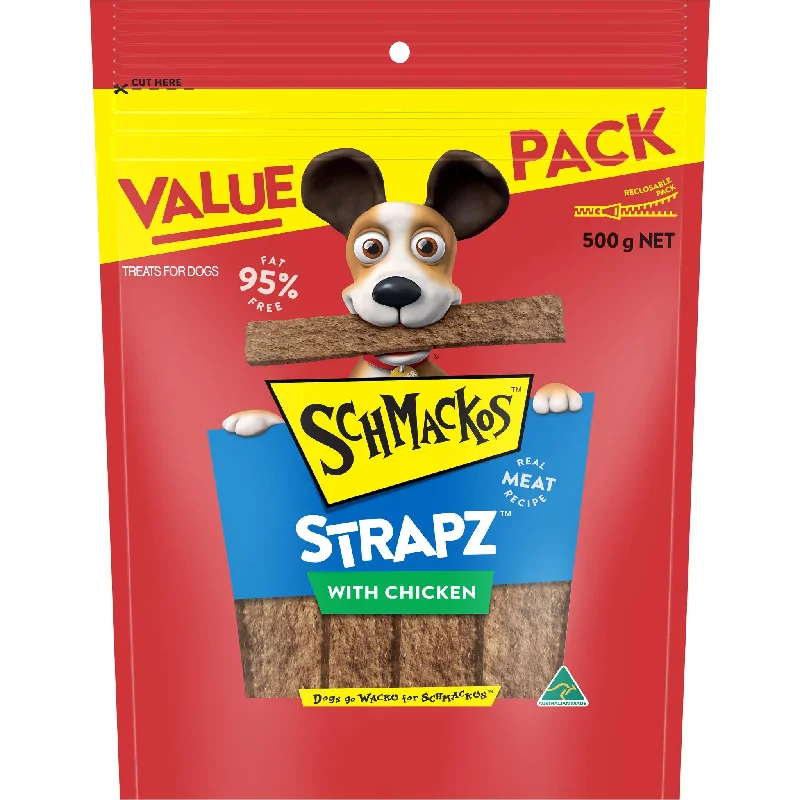 Schmackos Dog Treat Strapz Chicken Dog Treat