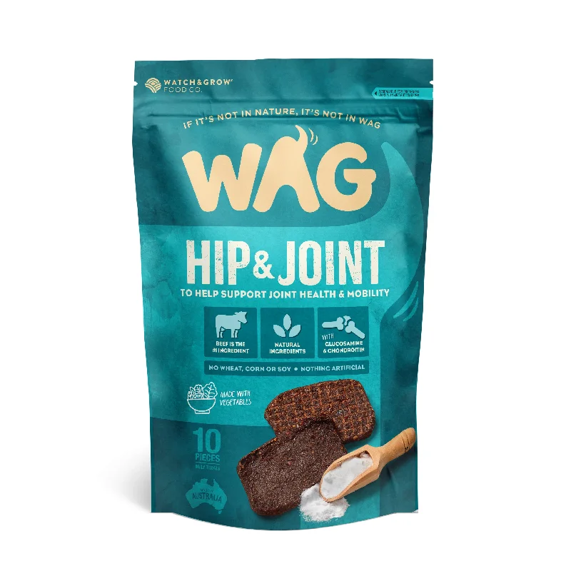 WAG Dog Treat Beef Jerky Hip & Joint 10 Pack