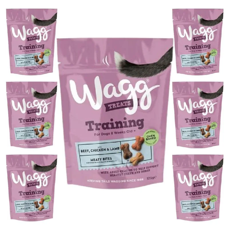 Wagg Chicken, Beef & Lamb Dog Training Treats 7 x 125g Packs