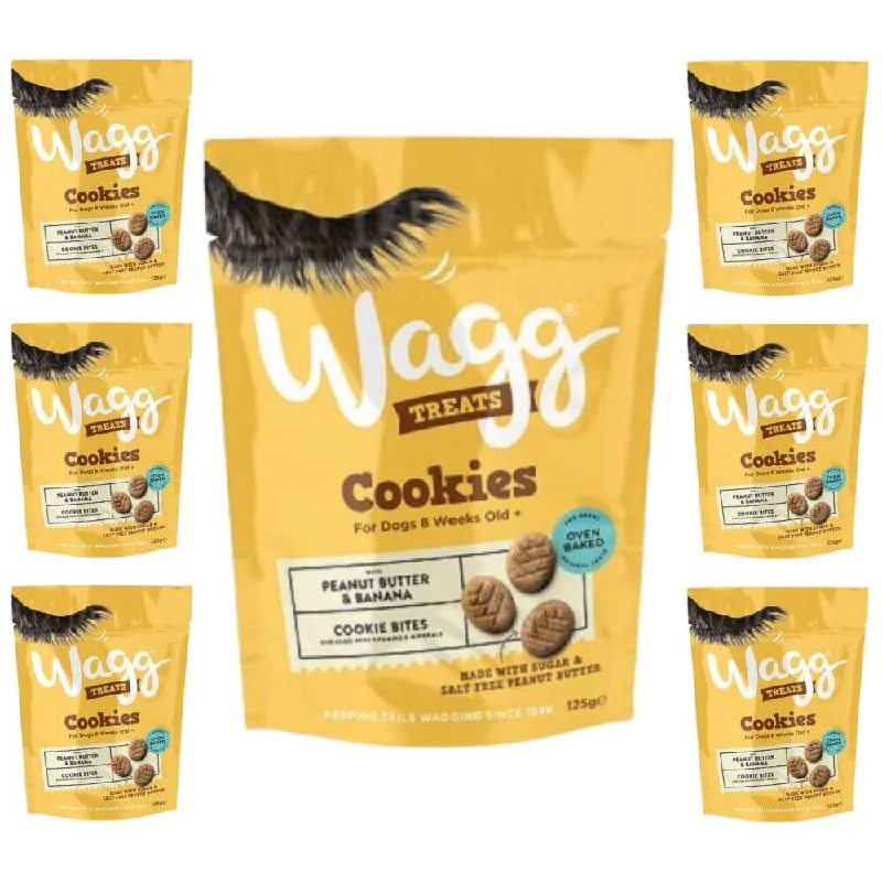 Wagg Cookie Dog Treats with Peanut & Banana 7 x 125g Packs